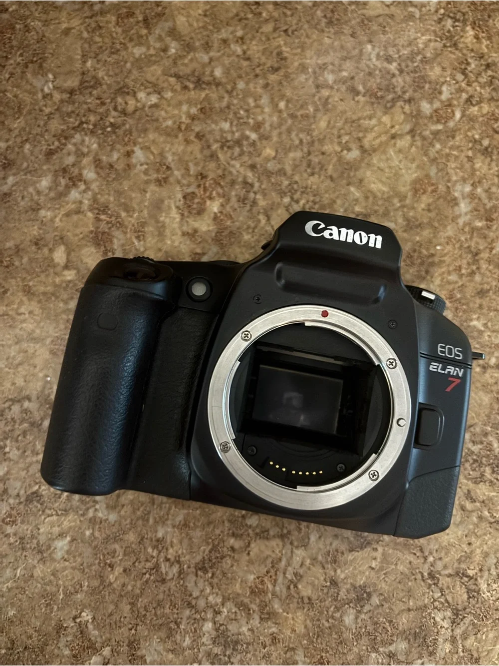 Canon EOS Elan 7 Black 35mm SLR Film Camera Body (Black)